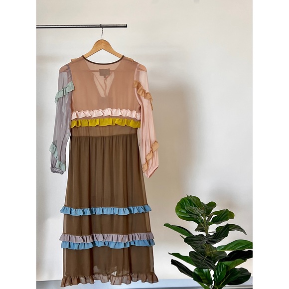 CYNTHIA ROWLEY RUFFLE DRESS (Edie) - Picture 2 of 9